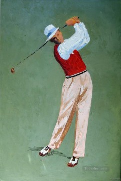 golf Painting - yxr0038 impressionism sport golf